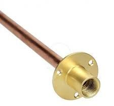 Wallplate 600mm Tail Pipe Outside Tap Wall-Plate with Through Wall Pipe