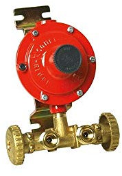 REGOLATORE CENTRALINA Gas.GPL per 2 BOMBOLE con REGOLATORE Bassa Pressione 7 kg