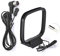 Bingfu Antena Radio FM Antena Am Loop Adaptador F Macho con 1.5M 4.92ft Cable de Extensión y Adaptador 2 Alambre Desnudo Am Bucle Antena para Oenon Onkyo Marantz Denon