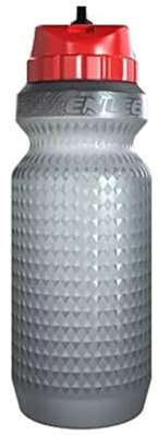 LTronics Sports Cycling Bike Water Bottle with Flip Straw, 650ml - Grey/Red