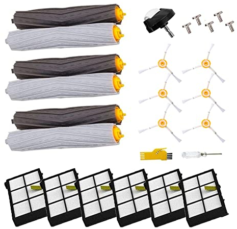MIKONG Kit di accessori di ricambio per iRobot Roomba 971 960 980 966 976 981 Robot aspirapolvere 13 confezioni con spazzola a rullo e filtro e spazzola laterale e ruota anteriore