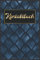 Adressbuch: Elagant Telefonbuch Alphabetisch - Notizbuch Mit Register A5 & Sozial Media Passwort Keeper || Blau Art Deco Adressen Buch || Jahrestag Geschenk für Ihn