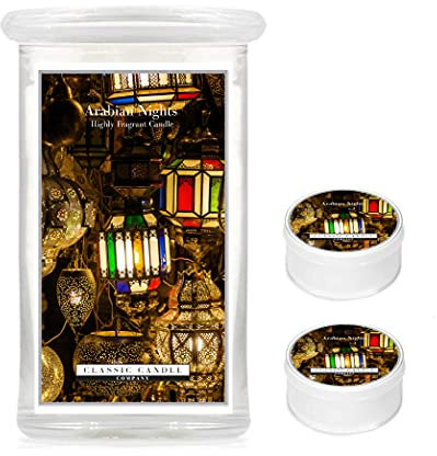 Duftkerze Classic Candle im Glas über 100 Stunden Brenndauer (Arabian Nights (Collectors Edition))
