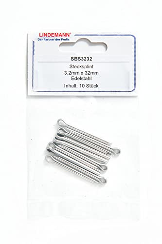 New Marine 10 Splinte DIN94 ISO1234 V4A AISI316 1.4401 3,2mm x 32mm