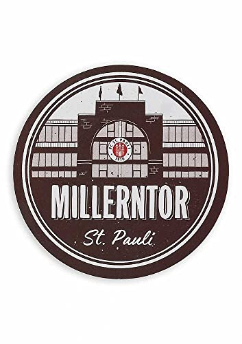FC St. Pauli Aufnäher - Logo Herz - 8 x 7.5 cm - Aufbügler Patch