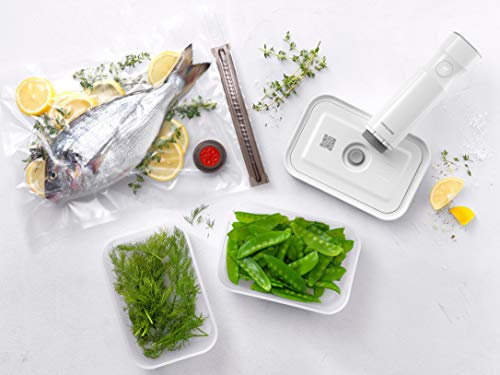 ZWILLING ZWILLING Machine à sceller sous vide « Fresh & Save 7 pièces de démarrage avec récipient en plastique M/L » pour stocker la pompe à vide [vente autorisée du Japon] Fresh Save 36808-007