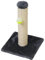 Rascador Poste para Gatos con Bola Colgante, Afilador uñas para Gatos,Sisal Natural,25x25x35cm.Color Negro