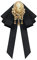 Viktorianische Kamee-Brosche mit Strasssteinen, für Damen und Mädchen, Vintage-Stil, Gothic-Anhänger, mit Seidenband, Fliege, Brosche, Anstecknadeln, Retro, 80er-, 90er-Jahre-Kleid-Zubehör,