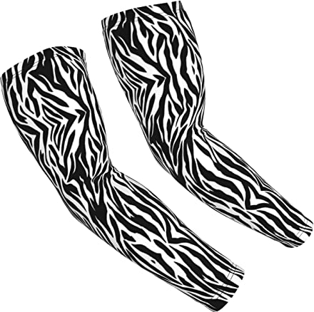 GWINDI Bouquet Of Narzissen Sonnenschutz Arm Sleeves für Männer Frauen, kühlende Armstulpen für Radfahren, Golf, Gartenarbeit, Zebra-Print, Einheitsgröße