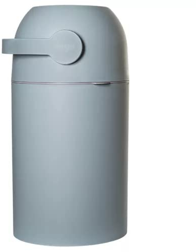 KEMMLIT Pattumiera per pannolini inodore senza cassetta con coperchio e grande capacità per fino a 25 pannolini con sistema antiodore – Funziona con sacchetti tradizionali (verde)