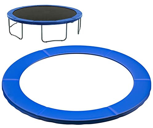 GIMOCOOL Trampolin Randabdeckung Ø 305cm 366cm 397cm 427cm, Federabdeckung UV-beständig Reißfest Randschutz Trampolinzubehör Sicherheitsmatte, Standardgröße