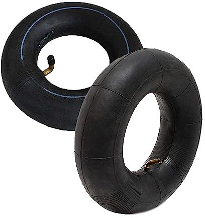 2 Stück Innenschlauch, 3.50/4.00-6 Schubkarrenreifen mit TR 87 gebogenem Ventilschaft für Karren/Rasenfahrer/Roller/Räder
