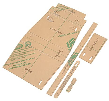 Umhängetasche-Acryl-Schablone, Schnittmuster und Vorlagen, Transparentes und Klares Taschen-Schablonen-Set, Leichte und Kleine Leder-Taschen-Schablone, Praktische Einzelnutzung