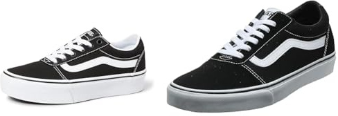 Vans Damen Ward Sneaker, (Suede/Canvas) 42 EU Platform (Canvas)