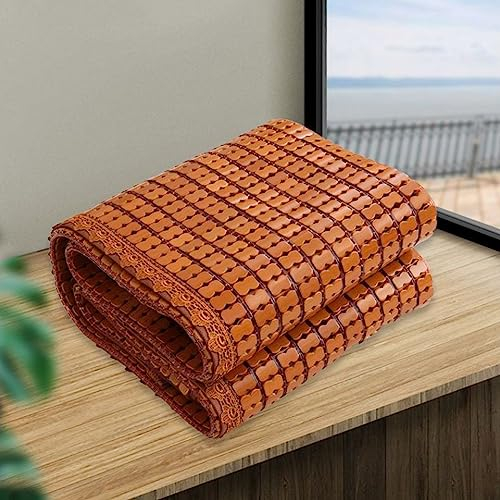 Aintap Atmungsaktive Bambus-Kühlmatte für Bett, Sofa, Stuhl und Reisen - Erfrischender Komfort in glattem, abriebfestem Leinen - Faltbar und tragbar - Größe: 150x195cm