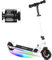 Caroma Elektroroller für Kinder von 8-12 Jahren, 150W Motor, 17 km/h, 80 min Fahrzeit, Einstellbare Geschwindigkeit & Höhe, Bunte Lichter, LED Display, Faltbarer Kinder Elektroscooter(Weiß)
