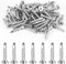 140 Pcs Vis Autoforeuse Metal, M4,2 x 25 mm Vis Autotaraudeuses à Tete Fraisee, Vis à Tôle Autoperceuses, Vis à Tête Plate Métal, Vis Autoforante à Tête Cruciforme, Vis Autopercante en Acier Inox