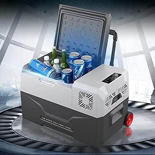 MOOWI Small refrigerator Car Refrigerator Fridge Cooler 30/40/50L 12V Portable Mini Fridge Compressor Freezing Small (Size : 50l)