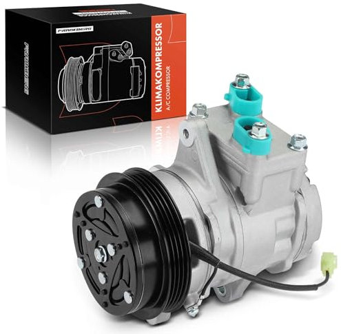 Frankberg Sistemas de aire acondicionado Compresor de aire acondicionado con embrague Gasolina Compatible con Aveo/Kalos T200 Aveo/Kalos T250 T255 Kalos KLAS Replace# 96539394incl. aceite premezclado