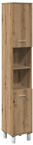 vidaXL Bathroom Cabinet Artisan Oak 30x30x179 cm Engineered Wood