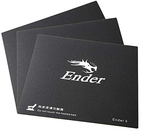 for Creality Ender Pad, 3D Printer Ender 3 Bed Mat, Ender 3 Heat Bed Platform Sticker Sheet, Hot Bed Build Surface Plate Tape for Ender-3 Ender 3X CR-20, 235x235mm (Pack of 3)