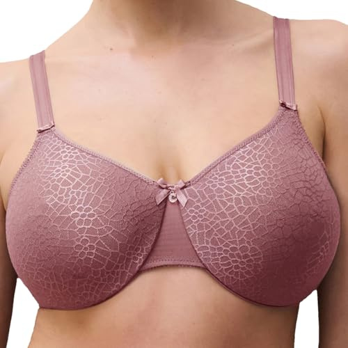 Chantelle Magnifique Minimizer-BH – Bügel-BH mit gemoldeten Cups, Elegantes Jacquard-Gewebe, Nahtloser Komfort, verstellbare Träger – Formgebende, Bequeme Damenunterwäsche für den Alltag