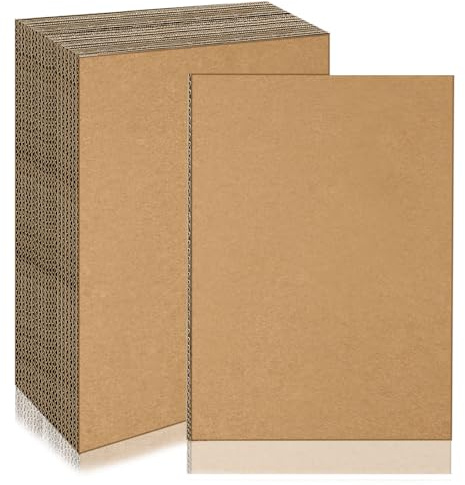 pangutheos 20 Piezas A4 Carton Corrugado, 2 mm Papel Ondulado