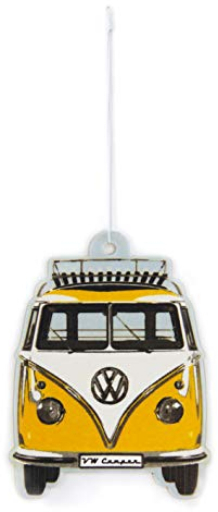 BRISA VW Collection - Volkswagen Luft-Erfrischer-Duft-Spender fürs Auto im T1 Bulli Bus Motiv Einzelpack (Bus Front/Citrus/Gelb)