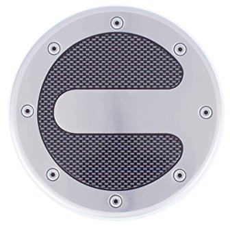 Walser® Tankdeckelblende - Tankdeckel Blende - Tuning - Alu-Carbon-Look - Rund Ø 13,2cm