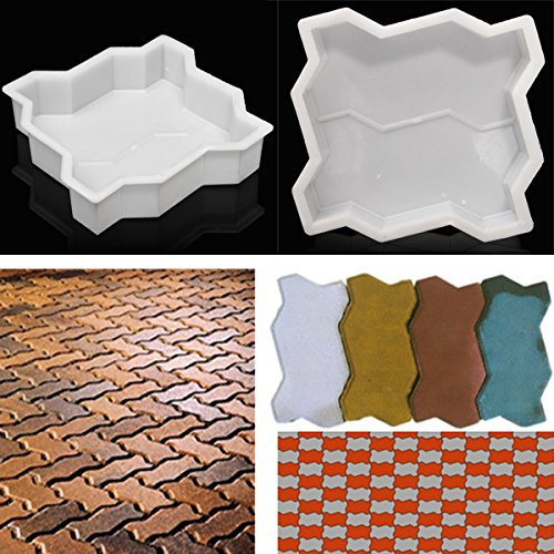 Inovey Wave Form DIY Wanderweg Maker Garten Terrasse Rasen Gras Pflanzen Ziegelform