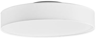 Lindby LED Deckenlampe Saira (Modern) in Weiß aus Textil (1 flammig,) - Deckenleuchte Lampe Wohnzimmerleuchte