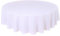 Home Direct Qualitäts Tischdecke Textil Rund 180 cm, Farbe wählbar Weiß