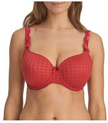 Primadonna Madison 0262120/0262121 Women's Persian Red Lace Underwired Padded Bra 34D