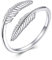 Ring Federn Verstellbar Silber Fuchs Ringe Damen 925 Sterling Silber Fox Finger Verstellbar Geschenk Damen