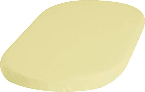Playshoes 770323-12 Jersey-Spannbettlaken für die Wiege, Stubenwagen, Wasserdicht und Atmungsaktiv, 40 x 70 cm, gelb, gelb