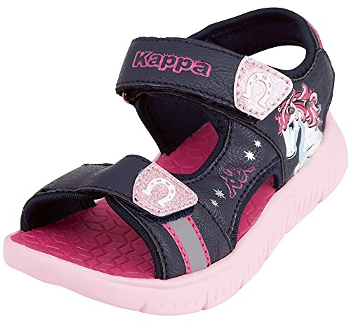 Kappa Unisex Kinder Flake Sun K Sandale, Navy Pink, 32 EU