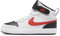 Nike Unisex Kinder Court Borough Mid 2 Sneaker, White University Red Black, 27.5 EU