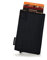 GUGGIARI® Porte Carte - Porte Carte Bancaire avec Poche pour Monnaie et Poche à Rabat avec Fermeture Magnétique - Portefeuilles Pop-up avec Blocage RFID - Porte Cartes Mince pour Homme - Black Carbon