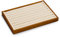 Oirlv Elegant Wooden Ring Tray with Cream Velvet Lining MultiFunctional Storage & Display Tray for Rings, Earrings & Studs