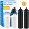 Lot de 4 filtres à eau de rechange compatibles avec Berkey, BB9-2 et filtres au fluorure PF-2 compatibles avec Berkey Big, Light, Imperial, Travel, Crown, Royal Series