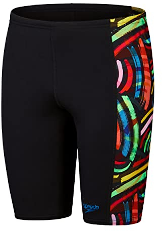 Speedo Digitale Schwimmweste für Jungen, Schwarz/Rot, schwarz/red, 5-6 Jahre