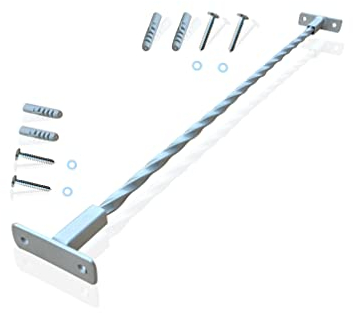 Fenstergitter Typ Pisa Einbruchschutz 800mm Fenstersicherung inkl. Halterungsset Fensterstange (1 Stück)