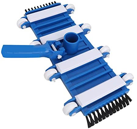 Pool Vacuum Cleaning Brushes, 14inch Pond Vacuum Head with Wheels&Side Brushes, Swimming Pool Vacuum Head Cleaner for Pool, Water Parks, Aquariums, Spa, Water Parks