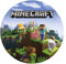 Tortenaufleger MINECRÅFT, rund 20cm aus Fondantpapier PREMIUM essbar