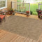 HomebyHome Outdoor Teppich Wetterfest 160x230 cm Natur Sisal und Jute Optik - Balkon Teppich Wasserfest Vintage Design Pflegeleicht - Waschbarer Teppich Küche, Garten, Terrasse und Camping
