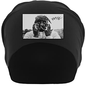 Famous Rap Artist Fingers Rings Power Wealth Music Bandana Unisex-Slouch-Mütze aus dünner Baumwolle Schwarz