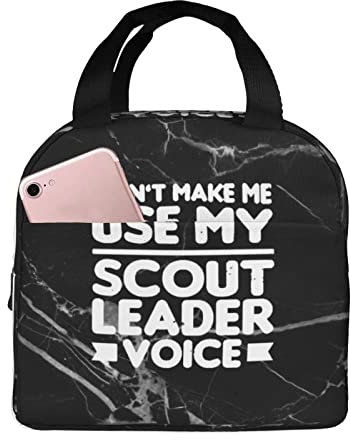 Lsjuee Vintage Scout Voice Lunchtaschen, isolierte Lunchbox, Lunch-Einkaufstasche, Picknicktasche für Damen, Herren, Jungen, Mädchen, Arbeit, Büro