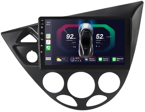 ACAVICA 2+64GB 9 Zoll Android 14 Autoradio für Ford Focus MK1 C170 1998-2003 Touchscreen GPS Navigator Autoradio Stereo mit Wireless Carplay Bluetooth WiFi DSP USB (Autoradio)
