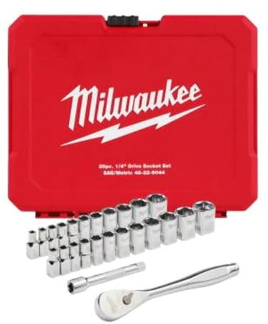 Milwaukee 25PC 1/4 Drive Metric Bit Set (48-22-9044)
