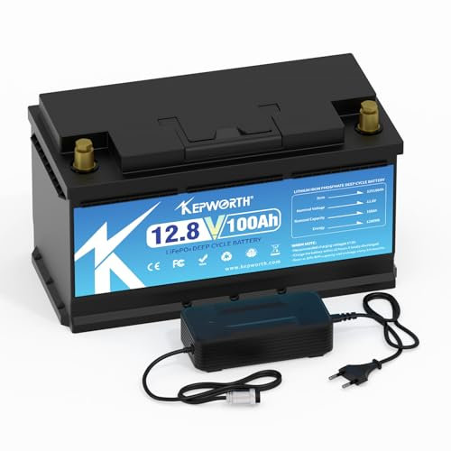 LiFePO4 Batterie 12V 100ah avec Batterie de Classe A et BMS Heating Deep Cycle 10000 + pour Bateau Solaire RV Camping voiturette de Golf et Ainsi de Suite